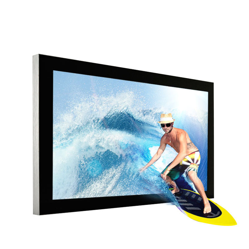 Naked eye 3D wall hanging horizontal screen, right angle